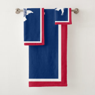 Conjunto De Toalhas Sinalizador do Estado Wyoming