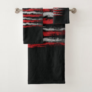 Conjunto De Toalhas Sinalizador Grunge U.S.A