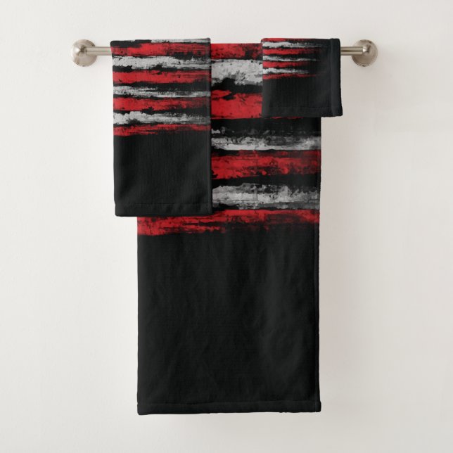 Conjunto De Toalhas Sinalizador Grunge U.S.A (Insitu)