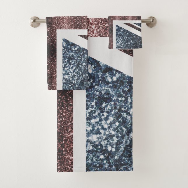 Conjunto De Toalhas Sinalizador russo do Reino Unido brilha vermelhos (Insitu)