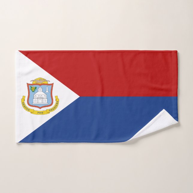 Conjunto De Toalhas Sint Maarten Flag (Toalha de mão)
