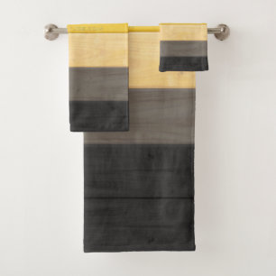 Conjunto De Toalhas SlipperyJoe's Bear Pride sinaliza textura de madei