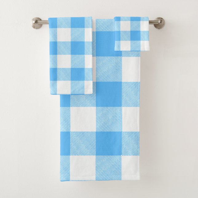 Conjunto De Toalhas Slow-Living Summer Sky Check (Insitu)