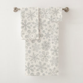 Conjunto De Toalhas Snowflakes
