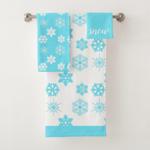 Conjunto De Toalhas Snowflakes Bath Towel Set