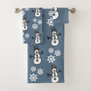Conjunto De Toalhas Snowman