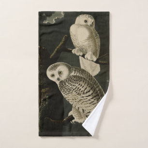 Conjunto De Toalhas Snowy Owl, Pássaros da América de John James Audub