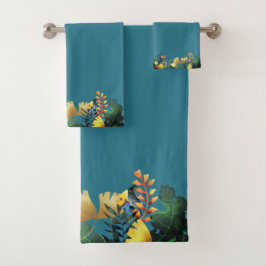 Conjunto De Toalhas Sob O Mar