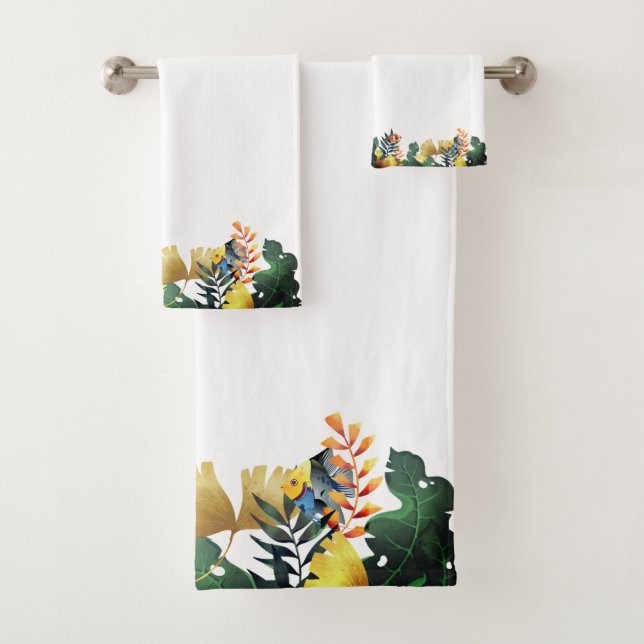 Conjunto De Toalhas Sob O Mar (Insitu)