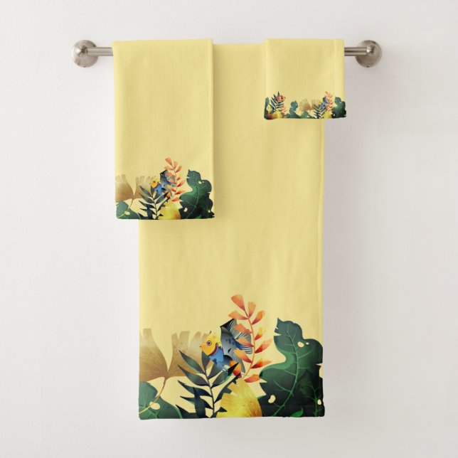 Conjunto De Toalhas Sob O Mar (Insitu)