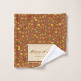 Conjunto De Toalhas Sobrenome Castanho da Família de Padrões de Queda