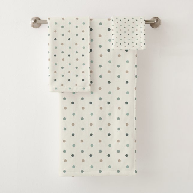 Conjunto De Toalhas Soft Blue Polka Dot Baby Towel Set (Insitu)