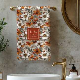 Conjunto De Toalhas Soft Fall Garden Sage Green Personalized Bath Towe