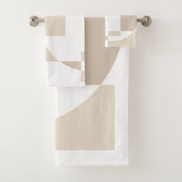 Conjunto De Toalhas Soft Geometric Blocks – Simple and Sleek