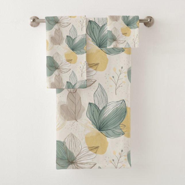 Conjunto De Toalhas Soft Spring Botanical Towel (Insitu)