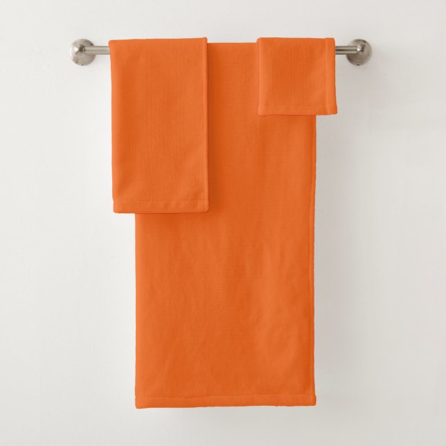 Conjunto De Toalhas Solid Laranja (Insitu)