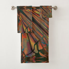 Conjunto De Toalhas Sombras Dançantes Do Padrão Do Rei Escorpião