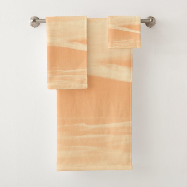 Conjunto De Toalhas Sonho de céu amarelo laranja suave 1 (Insitu)