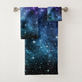 Conjunto De Toalhas Sonho de Nebulosa da Galáxia de Teto Roxo #1