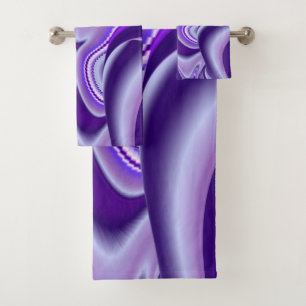 Conjunto De Toalhas Sonhos de Arco-Íris de Flor Roxo