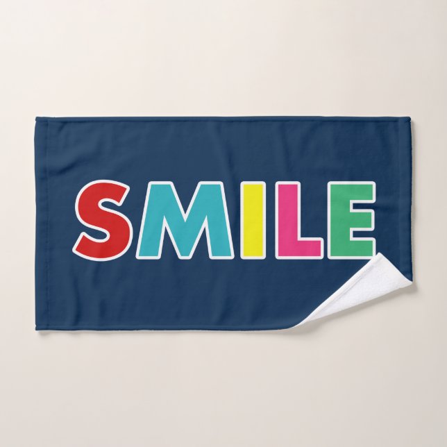 Conjunto De Toalhas Sorria! (Toalha de mão)