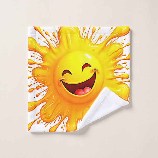 Conjunto De Toalhas Sorrisos de Sol: Explosão de Alegria (Pano de lavar)