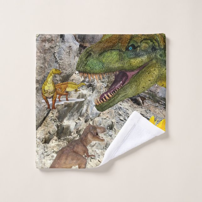 Conjunto De Toalhas Sortidos de Bandas Florais de Girassol Dinossauro (Pano de lavar)