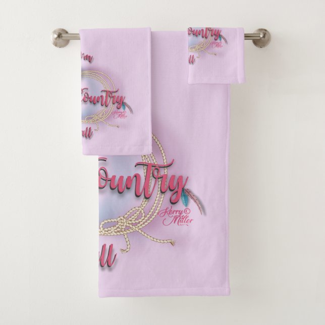 Conjunto De Toalhas Sou o País Y'all, Cowgirl (Insitu)