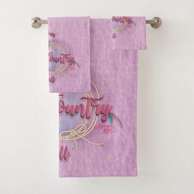 Conjunto De Toalhas Sou o País Y'all, Cowgirl (Insitu)