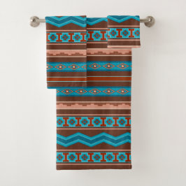 Conjunto De Toalhas Southwest Style Geometric Cameron Gorge Design