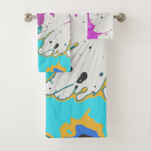Conjunto De Toalhas splatter de cores
