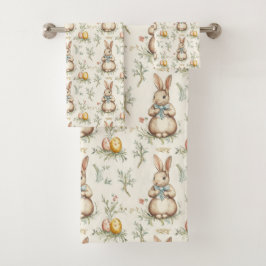 Conjunto De Toalhas Springtime Bunny Bliss