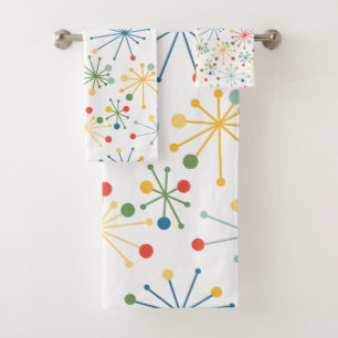Conjunto De Toalhas Starbursts em Cor