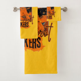 Conjunto De Toalhas Starry Tarot & Cat | Orange Feline Design