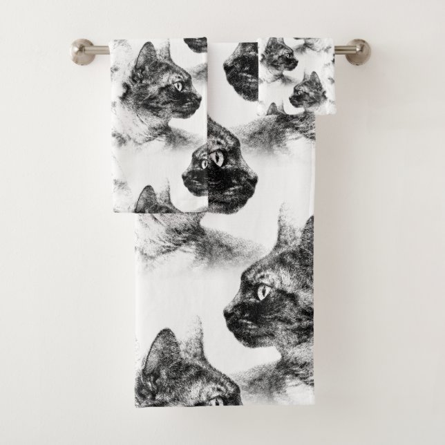 Conjunto De Toalhas Stella, o Gato da Cinza (Insitu)