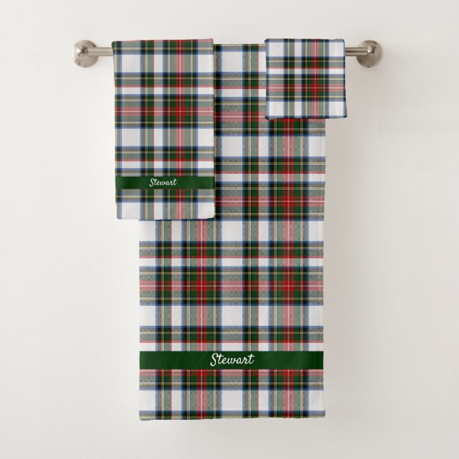 Conjunto De Toalhas Stewart Dress Tartan Xadrez (Insitu)