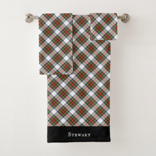 Conjunto De Toalhas Stewart Royal Dress Xadrez Padrão Escocês