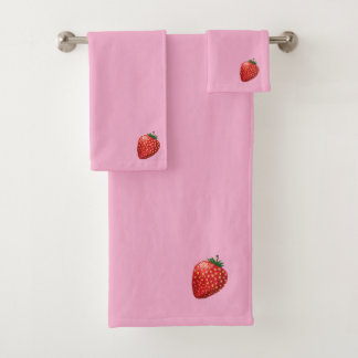Conjunto De Toalhas Strawberry