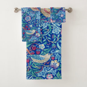 Conjunto De Toalhas Strawberry Thef Blue, William Morris