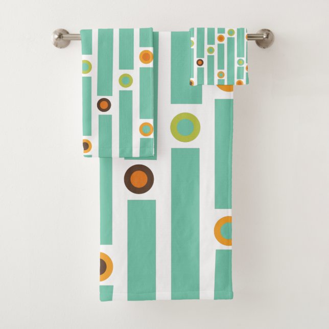 Conjunto De Toalhas Stripes e Círculos (Insitu)