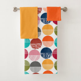 Conjunto De Toalhas Stripes e Sólidos