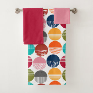 Conjunto De Toalhas Stripes e Sólidos