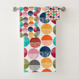 Conjunto De Toalhas Stripes e Sólidos