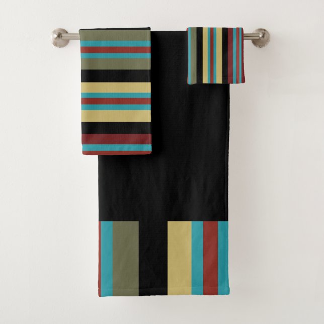 Conjunto De Toalhas Stripes Mexicanas 2 (Insitu)