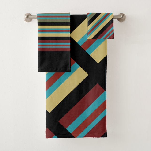 Conjunto De Toalhas Stripes Mexicanas Tocam 2 (Insitu)
