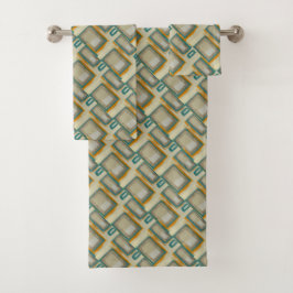 Conjunto De Toalhas Suave e Ousado Abstrato Inspirado em Rothko