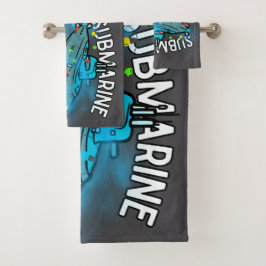 Conjunto De Toalhas Submarino, bauble, natal