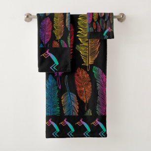 Conjunto De Toalhas Sudoeste de Kokopelli Bath Towel Set