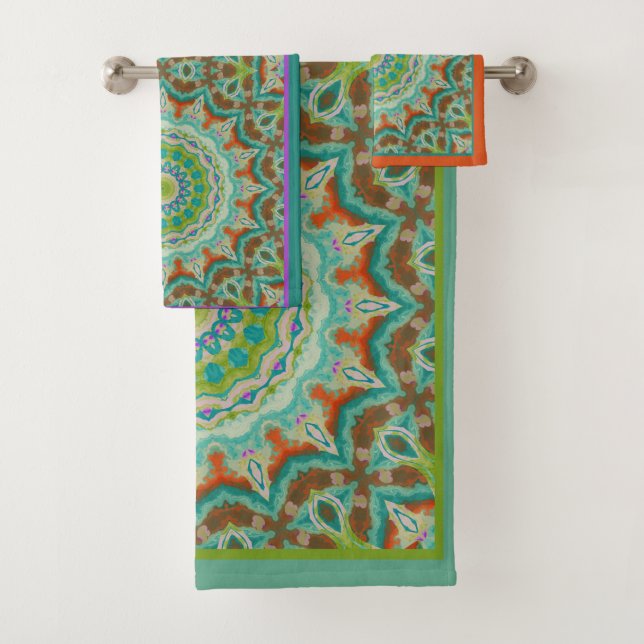 Conjunto De Toalhas Sudoeste de Mandala 2 (Insitu)