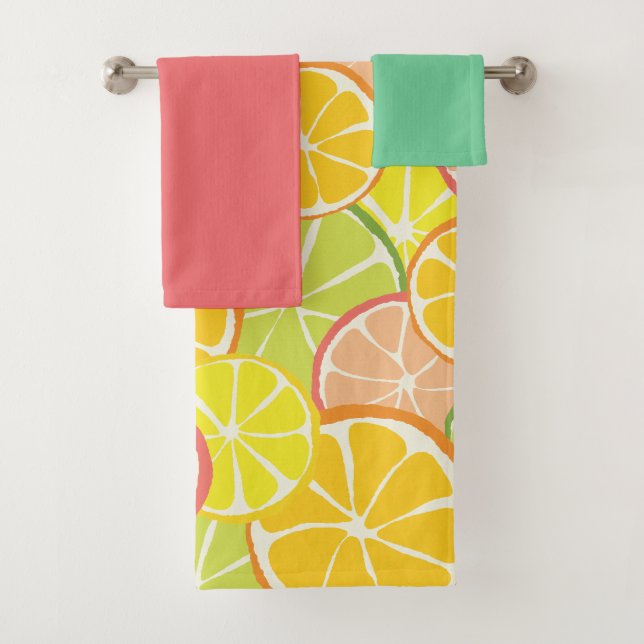 Conjunto De Toalhas Summer Citrus Slice (Insitu)
